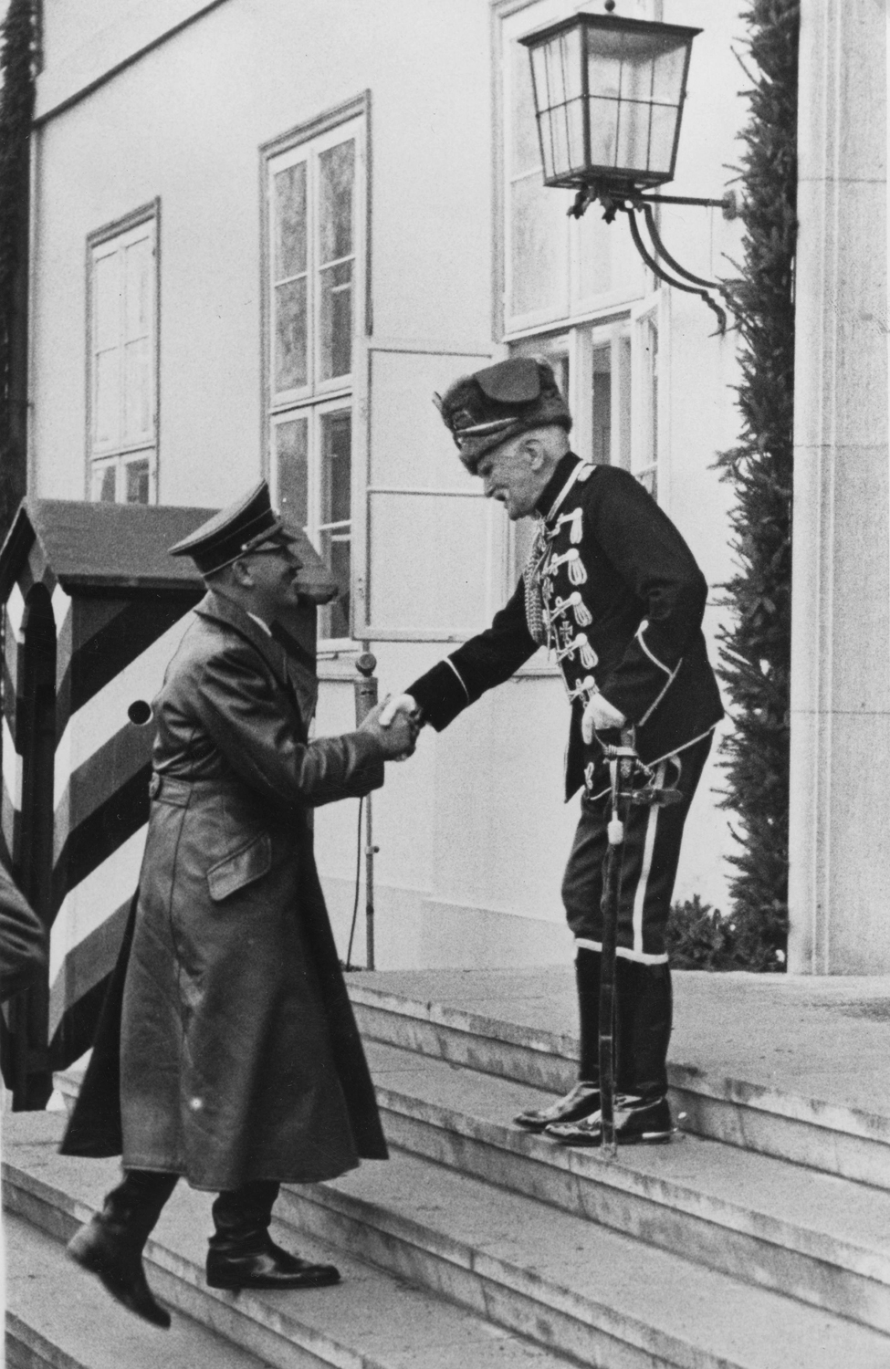 Adolf Hitler greets August von Mackensen for his 90th Birthday
